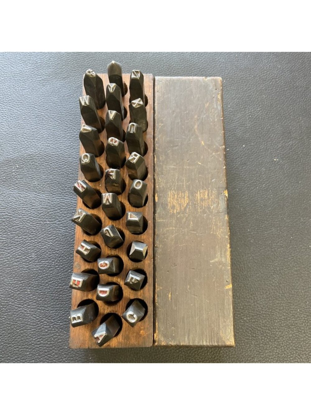 Vtg Millers Falls 3/16” Letters Steel Stamp Punch Set A-Z Plus Period & Symbol